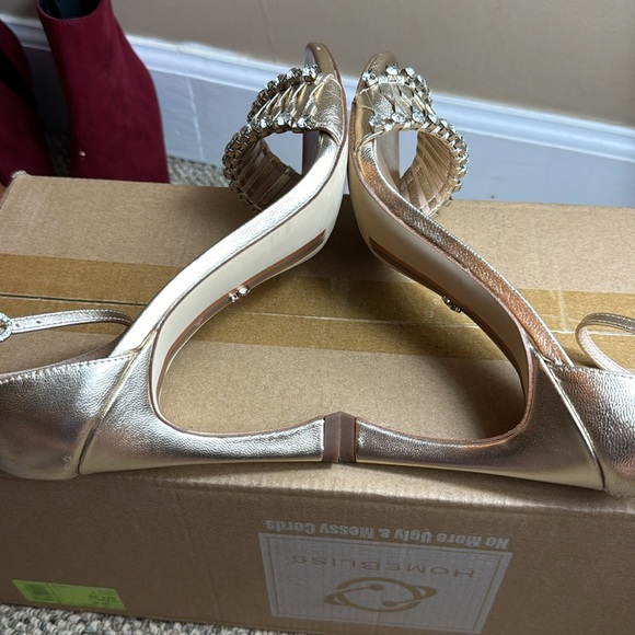 • Sam Edelman • Womens Evelynn Strappy Heel, Gold Leaf, Size 7.5 💛🤩 (In box!) - Picture 7 of 17